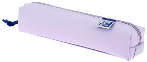 Oxford Live & Go - Estuche cuadrado pequeño (5 unidades, material acolchado, elástico para fijación al cuaderno), color morado