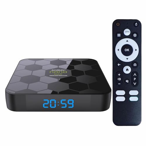 JUSTOP NANO Max 64GB TV Box, Android 12.0 OS, Built-in 2.4Ghz/5Ghz Dual-band WIFI, Supports 8K output, Bluetooth 5.0