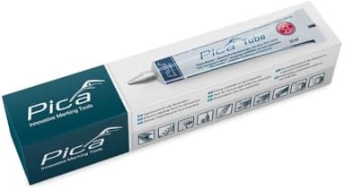 Pica 575/52 Signierpaste weiß | für alle Materialien | ideal für öliges oder rostiges Metall | abriebfest und wasserfest | auch nach extremen Temperaturen sichtbar