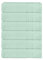 Sweet Needle Super Soft Lot de 6 débarbouillettes 30 x 30 Vert Sauge, 600 g/m² - 100% Pur Coton filé à l'anneau - Bordure Luxueuse en Rayonne - Idéal pour Un Usage Quotidien