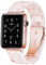 Light Compatible with Apple Watch Strap Series 10 42mm 41mm 40mm 38mm, Fashion Resin iWatch Strap for Women Men Bracelet with Stainless Steel Clasp for Apple Watch Series 10 SE 9 8 7 6 5 4 3 2 1
