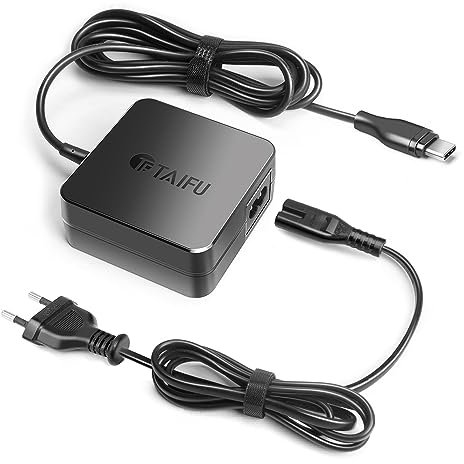TAIFU Cargador de Corriente USB C de 65W para Portátil HP Spectre x360 250 255 G8 240 G8, DELL XPS 12 9250 13 9350 9360 9365 9370 9380,Huawei MateBook 14 D 13 14 X Pro,Honor MagicBook X14 X15 Tipo C
