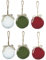 Toyvian 6st Gestrickte Weihnachtskugeln Weihnachten Hängen Urlaub Baumschmuck Christbaumkugeln Zum Aufhängen Bruchsicheres Weihnachten Weihnachtsanhänger Weihnachtsbaum Wolle Mini-Kugel
