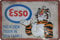 LUCKYLINDE geprägtes Blechschild passend für ESSO Fans, Deko Werkstatt, Garagen Tankstelle Rallye Auto Oldtimer Schild 20 x 30 cm (ESSO)