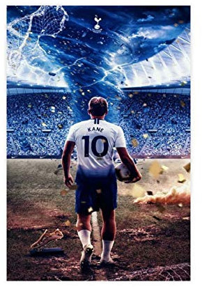 GJMYK Berühmter Fußballstar Tottenham Hotspur 2019 Poster Leinwand Poster Wandkunst Dekor Druck Bild Gemälde für Wohnzimmer Schlafzimmer Dekoration 50 x 75 cm