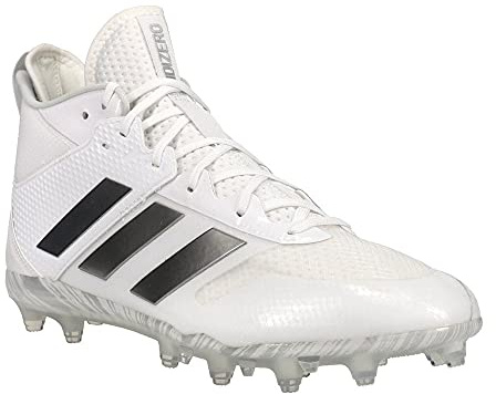 adidas Natural 1.0 Cleat - Unisex Lacrosse White/Silver Metallic