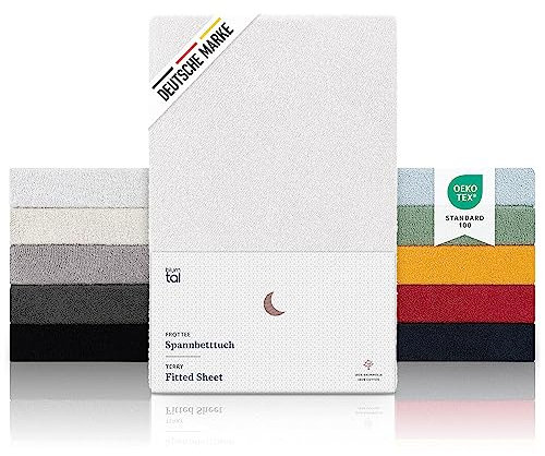 Blumtal® Sabana Bajera 90x190 de Rizo 2 pz - sabanas bajeras Suaves de 90x190 - Sabana Bajera con Certificado Oeko-Tex 100 - para colchones de hasta 25 cm de Altura - Sabana 90x190 - Color Blanco