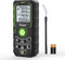 Telemetro Laser, Huepar Misuratore Laser 100M con 2 Bolle d'aria e Funzione Muto, Auto-Calibrazione e Misura Continua, Display LCD a 4 Righe Retroilluminato e Protezione IP54
