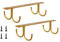 LOVIVER 2pcs Mug Hooks Cups Wine Glasses Storage Hooks Kitchen Utensil Ties Belts and Scarf Hanging Hook Rack Holder under Cabinet Closet, Gold
