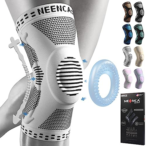 NEENCA Kniebandage, Kompressionsbandage für Kniescheibe und seitliche Unterstützung, medizinische Kniestütze für Laufen, Meniskusverletzungen, Arthritis, Sportverletzungen