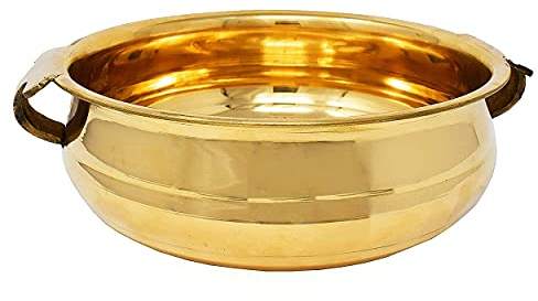 Zap Impex Traditional brass urli for floating candles and flowers