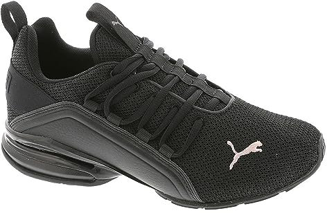 PUMA - Scarpe da donna Axelion Mesh Scarpe Ginnastica, Puma nero/oro rosa, 36 EU