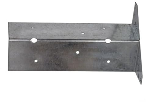BPC Fixings Galvanised Arris Rail Bracket 8-Piece Set, 300 mm Long