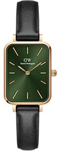 Daniel Wellington Quadro Uhr Damen, 20x26mm Leder Roségold Damen Uhr