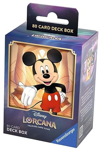 Ravensburger Disney Lorcana TCG Trading Cards Game for Adults and Kids Age 8 Years Up - Deck Box Mickey Mouse