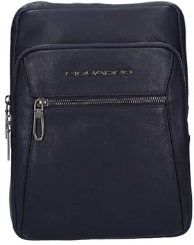PIQUADRO Rhino Umhängetasche, Leder, 21 cm, blau, one size, Schultergurt
