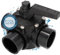 Duraol 3-Wege Kugelhahn mit 50mm Klebemuffe metrisch | Drehschieber mit Klebeanschluss 50mm | PVC-U Klebefittings | 3 Wege Absperrhahn für Pool | PVC Fitting Klebefitting Pool Zubehör