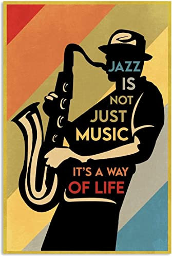 Cartel de metal de aluminio del día internacional del jazz, carteles vintage de piano en blanco y negro, placa decorativa para el hogar, decoración de pared para club, oficina, 8 × 12 pulgadas