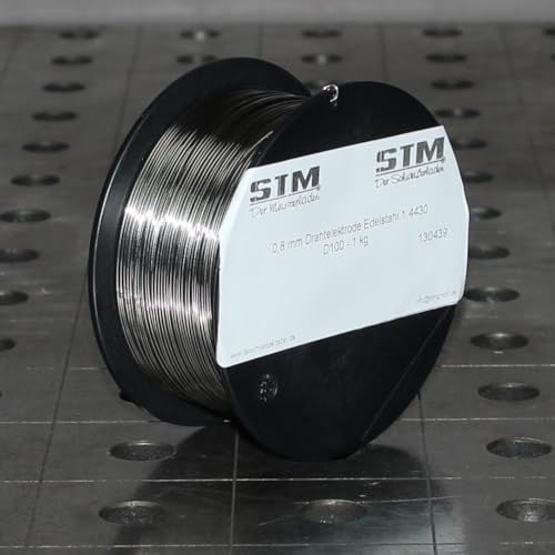 Edelstahl Schweißdraht VA STM Der Meisterladen V4A 316L 1.4430 0,8mm D100 1kg