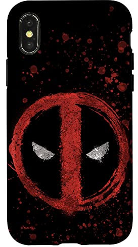 iPhone X/XS Marvel Deadpool Wade Wilson Icon Paint Splatter Case