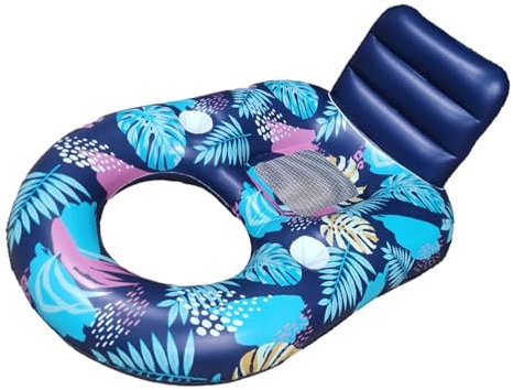 Pool Lounger Float | Floats For Swimming Pool,Solar Swimming Pool Floats, Inflatable Tanning Pool Lounger Float With Mesh Seat For Adult Kiddie Pool Kids Ball Pit Pool