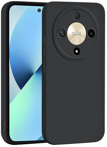 WBWONE Funda para Huawei Honor Magic 5 Lite 5G / Magic5 Lite, Cámara Todo Incluido Case Suave TPU Silicona Carcasa Antigolpes Caso Resistente a los Arañazos - Negro