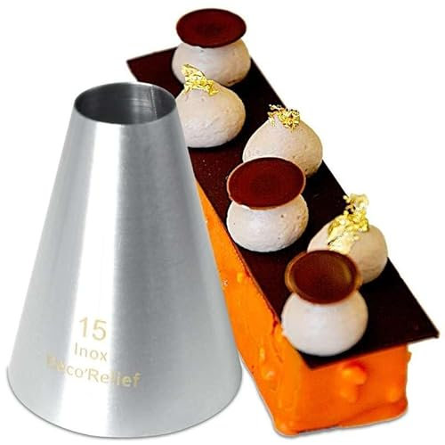 Déco Relief - Douille unie (N°15) inox Hygiène - Douille Pâtisserie - Ustensile Professionnel - DDH923