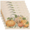 Banchif Herbst Platzsets 6er Set Erntedankfest Tischsets Abwaschbar Kürbisse Platzdeckchen Herbst Bankett Tischsets Abwaschbar rutschfest PVC Platzsets (45 x 30 cm)