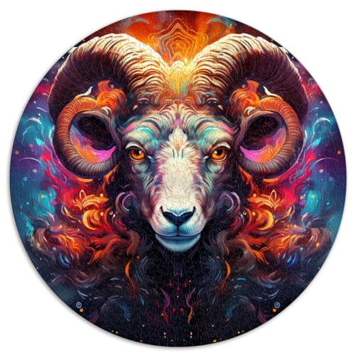 Puzzle für Fiery Ram, 1000-teiliges Puzzle, Lernspiele, 26,5 x 26,5 Zoll, Lernpuzzle, Spielzeug, Puzzles, Lernspiele, Stressabbau-Puzzles