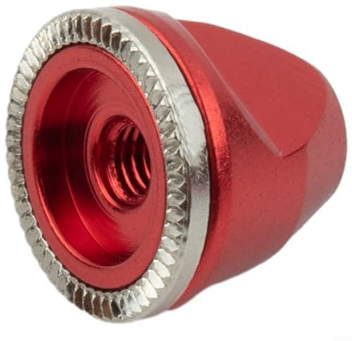 Bike Hub Nut M5 Wheel Nuts with Anti slip Design for Quick Release Axle (Red)