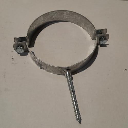 DSTOCK60 - Collier de serrage mural 125mm en acier aluminisé