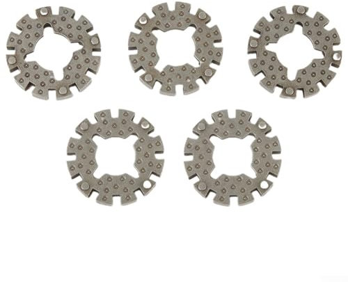 Oniissy 5Pcs Multi Power Tool Oscillating Saw Blades Adapter Shank Adapter,Multi Power Tools Oscillating Saw Blades Oxidation-resisting Steel,Oscillating Saw Blades Adapter STARLOCK Star Lock Adapter