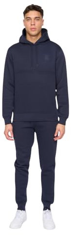 Duck and Cover - Mens 'MERCHELL' 2 Piece Hoodie & Jogger Full Tracksuit Set (Navy, XXL)