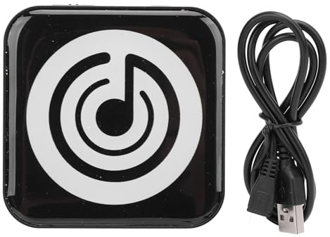 HWGING MP3-Player, Kabellos, Bluetooth, Tragbarer Musik-Player, Unterstützt Bis zu 32 GB, 3,5-mm-Kopfhöreranschluss (Schwarz)