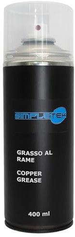 SIMPLETEK - Bomboletta Spray di Grasso al Rame da 400 ml Lubrificante Inibitore di Corrosione Protezione Professionale Tecnico
