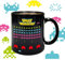 Space Invaders Mug with Colour Changing Retro Decoration for Fans of 80s Accessories 350 ml Capacity Coffee Cup for Nostalgic People Space Invaders