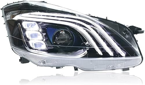 ATTLGR Auto Frontleuchten für Mercedes-Benz S-Class W221 2006-2012,DRL Scheinwerfer Baugruppe Ersetzen,Modifizierte Front Lichter Montage,Modifizierte Zubehör