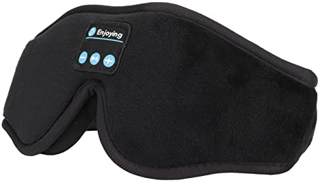 Cuifati Schlafkopfhörer, Schlafmaske Bluetooth Wireless Music Augenmaske, Musik Wireless Bluetooth Blackout Augenmaske für Seitenschläfer, Kopfhörer Stereo-Lautsprecher