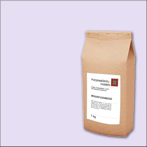 MOSAIK Fugenfüller | ROSE BLASS | 1kg | Optimiert für 1mm-4mm schmale Fugen im Innen- und Außenbereich auf Wand- und Bodenflächen | Frostfest