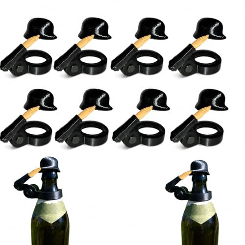 Soldat Salut Bierflaschen Helm Soldatengruß Bierflaschenhelm Soldaten Salut Bier Flaschen Verschluss, Salute Flaschenverschlüsse für Bierflaschen Soldatengruss Bierhelm,für Party,Grillparty, Bar
