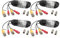BNC Kabel AHD Videokabel BNC Video und DC Power Verlängerungskabel mit Anschluss für DVR System CCTV Überwachungskameras (4pcs Verpackt, 10 M)