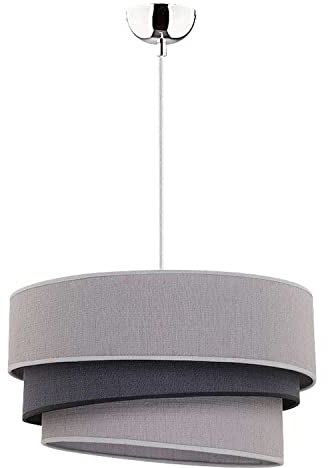 Licht-Erlebnisse Stoff Hängelampe rund Ø45cm modernes Design stylisch FELICITA Leuchte Wohnzimmer Schlafzimmer