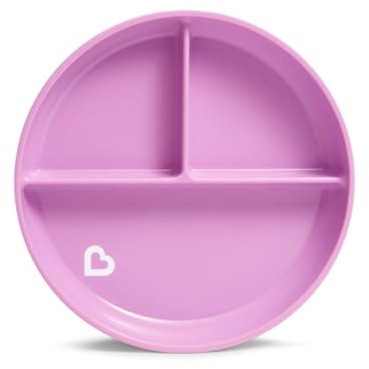 Munchkin Stay Put Divided Suction Plate, Purple