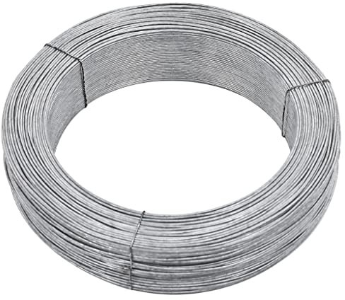 vidaXL Filo per Recinzioni Robusto Rivestimento in PVC Cavo per Legare Costruzioni Recinti 250 m 2,5 mm in Acciaio Zincato Argento