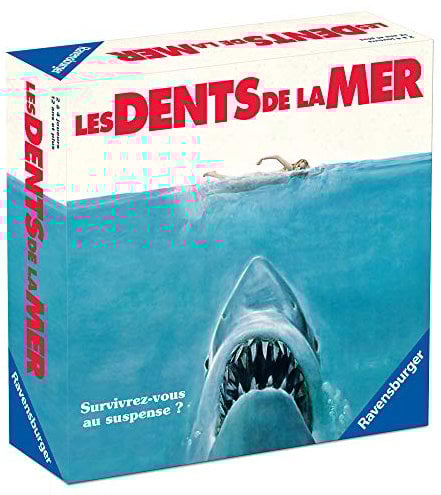 Ravensburger - Die Zähne des Meeres – Kultfilm Spielberg – Strategiespiel – 26833-2 für 4 Spieler – Erwachsene und Kinder ab 12 Jahren