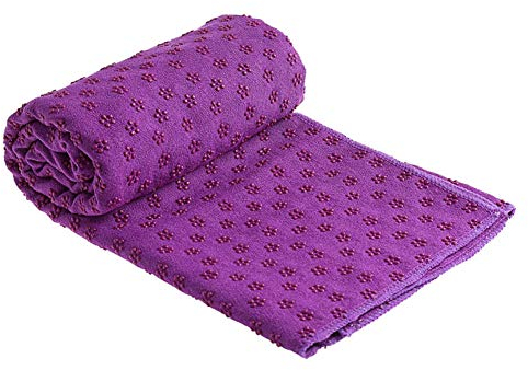 LbojailiAi rutschfeste Yogamatte, Handtuch, Decke, Sport, Reisen, Fitness, Pilates, violett