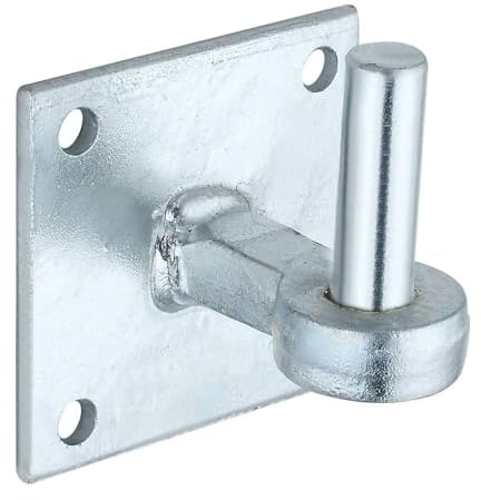 Hardware-Solutions 1PC Bolt on Anchor Plate - Galvanised Steel Gate Hook - for Hanging Gates, Ropes or Chains - Outdoor Use