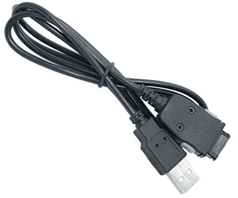 Tiuimk Câble de données USB pour Samsung YP-S3 P3 P2 Q1 Q2 T10 K3 T9 K3 MP3 MP4 Noir