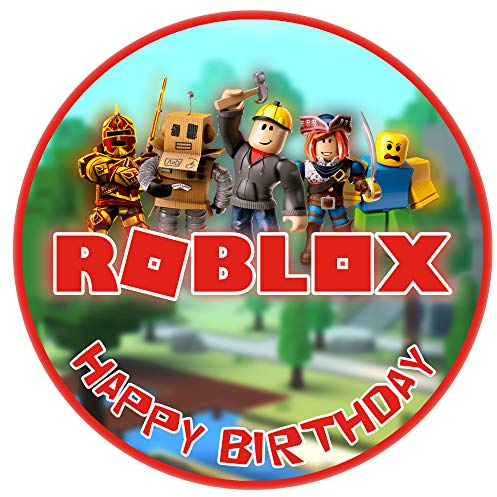 Tortenaufleger ROB_LOX FAN Motiv Essbare Tortendeko Tortenbild Kuchendekoration Fondant Rund Ø20CM