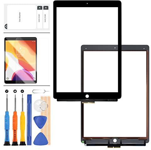 Reemplazo de Pantalla para iPad Pro 12.9 1ª generación 2015 A1584 A1652 Panel táctil digitalizador Sensor Panel de Cristal Kit de reparación de Lentes +Protector de Pantalla +Herramientas (Negro)